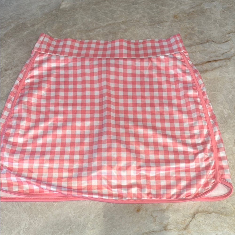 Pink Gingham Women's Skirt